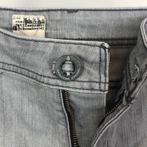 Volcom cut off stretchy jean shorts